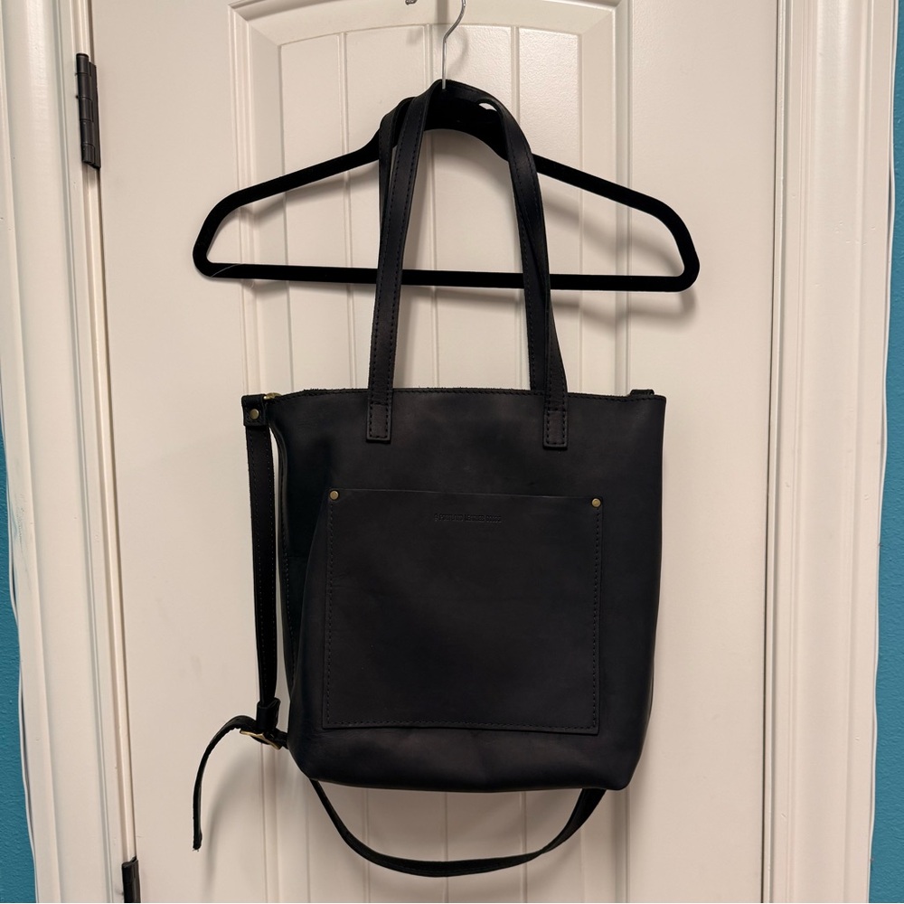 Portland Leather large Crossbody Tote Bag
